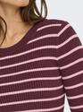Only 15344579/Mauve Wine Louisa LS pullover