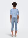 Only 15344812/Light Blue Denim Blush MW slit cap shorts NOOS