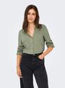 Only 15349102/Deep Lichen Green Yasmin-Siesta LS shirt NOOS