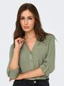 Only 15349102/Deep Lichen Green Yasmin-Siesta LS shirt NOOS