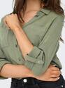 Only 15349102/Deep Lichen Green Yasmin-Siesta LS shirt NOOS