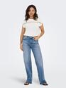 Only 15350108/Cloud Dancer Free life batsleeve o-neck top