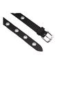 Petrol 20270/444 Silver Leren riem 2 cm grote studs