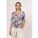 Roberto Sarto 511128/1284 Print blouson ronde hals