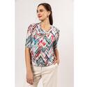 Roberto Sarto 511128/1284 Print blouson ronde hals