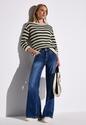Street One 303245/20001 Cosy striped mesh sweater