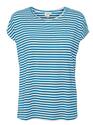 Vero Moda 10284469/Ibiza Blue Ava plain SS top stripe NOOS
