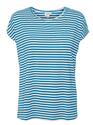 Vero Moda 10284469/Ibiza Blue Ava plain SS top stripe NOOS