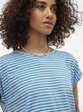 Vero Moda 10284469/Ibiza Blue Ava plain SS top stripe NOOS