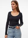 Vero Moda 10310838/Black Joan LS u-neck short pull