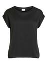 Vila 14059563/Black Ellette SS satin top NOOS