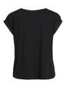 Vila 14059563/Black Ellette SS satin top NOOS