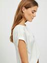 Vila 14059563/Snow White Ellette SS satin top NOOS