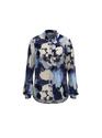 Vila 14063320/Navy Blazer Lake Ellette satin LS shirt
