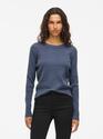 Vila 14084325/Vintage Indigo Comfy o-neck LS knit top NOOS