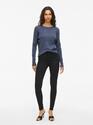 Vila 14084325/Vintage Indigo Comfy o-neck LS knit top NOOS