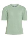 Vila 14084421/Silt Green Dalo o-neck SS knit top NOOS