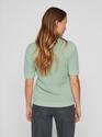 Vila 14084421/Silt Green Dalo o-neck SS knit top NOOS
