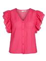 Vila 14087119/Pink Yarrow Nillie flounce SL shirt