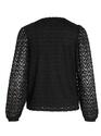 Vila 14090013/Black Fary v-neck LS top