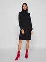 Vila 14094192/Black Beauty Ostria roll neck LS dress NOOS