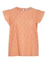 Vila 14097198/Shell Coral Sumia o-neck SS top