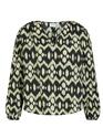 Vila 14101387/Black Beauty Gry Kallila gry v-neck LS shirt