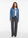 Vila 14103789/Light Blue Denim Reba LS o-neck denim jack NOOS