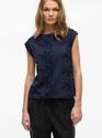 Vila 14104240/Navy Blazer Nayla o-neck S/L top