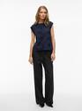 Vila 14104240/Navy Blazer Nayla o-neck S/L top