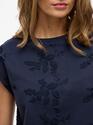 Vila 14104240/Navy Blazer Nayla o-neck S/L top