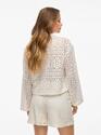 Vila 14105211/Birch Merinda crochet LS cardigan