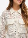 Vila 14105211/Birch Merinda crochet LS cardigan