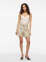 Vila 14105616/Feather Gray Natalla HW midi belt cargo