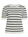 Vila 14106601/White Alyssum Dalo o-neck SS stripe top NOOS