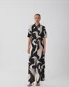 Vila 14107001/Black Beauty Zeya zera 2/4 midi shirt dress