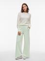 Vila 14107227/Silt Green Birch Striplo HW wide pants