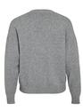 Vila 14107411/Medium Grey Melange Ril v-neck knit cardigan NOOS