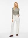 Vila 14107470/Birch Black Rika LS funnel neck top NOOS