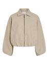 Vila 14107560/Natural Melange Balou LS short jacket