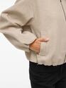 Vila 14107560/Natural Melange Balou LS short jacket