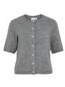 Vila 14108837/Medium Grey Melange Dainty o-neck 2/4 cardigan