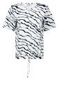 Zoso Femmy/White/Navy Print travel blouse-top