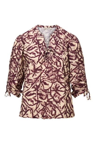 Dreamstar W25-115/Burgundy Mix Skyler blousetop print
