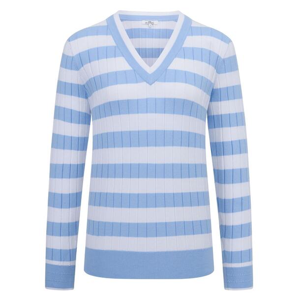 HV Society 0409103706/5045 Lightlbue Jordan Streep pullover