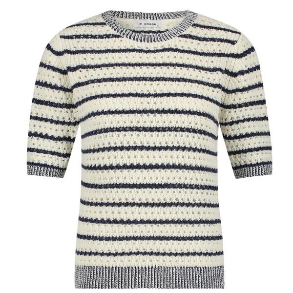 In Shape INS2501036/273 Navy Combi Inez Pullover korte mouw stree