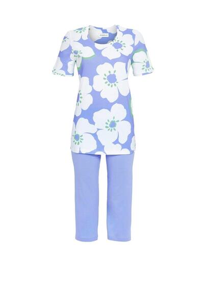 Ringella 5211261/298 Bright blue Pyjama met bloemdessin