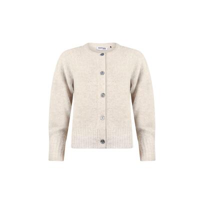 Another Woman 532091/075 Boucle vest ronde hals knopen