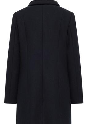 Barbara Lebek 3002/880 Wollen coat met knoopsluiting