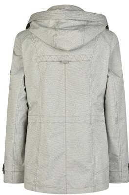 Barbara Lebek 7024/920 Halflange coat fijne streep